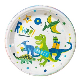 Bilde av Joker Papperstallrikar Dinosaur 8 st