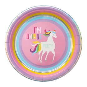 Bilde av Joker Papperstallrikar Unicorn 8 st