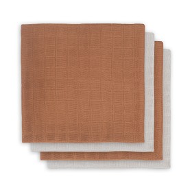 Bilde av Jollein Bamboo Muslinfilt 70x70cm 4-pack (Nougat/Caramel)