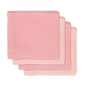 Bilde av Jollein Bamboo Muslin Filt 70x70cm 4-Pakning (Rosa)