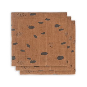 Bilde av Jollein Muslinfilt 70x70cm 3-pack Spot (Caramel)