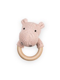 Bilde av Jollein Skallra och Bitring Flodhäst (Rosa)