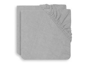 Bilde av  Jollein Stellemattetrekk 2-pakning (Soft Grey)