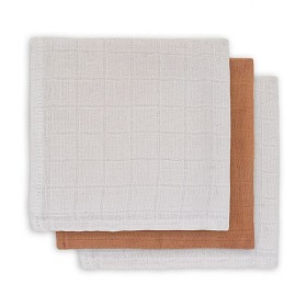 Bilde av Jollein Tvättlappar Bambu 3-pack (Nougat/Caramel)