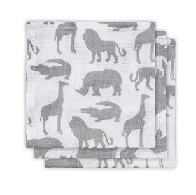 Bilde av Jollein Tvättlappar/Snuttefiltar Safari 3-pack (Grå)
