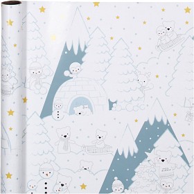 Bilde av Julpapper 4 m (Polardjur)