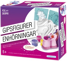 Bilde av Kärnan Morsomt å lage Gipsfigurer Enhjørninger