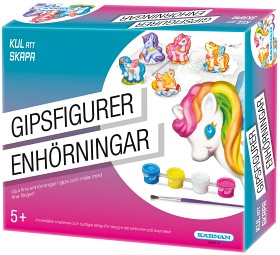 Bilde av Kärnan Kul att skapa Gipsfigurer Enhjørninger