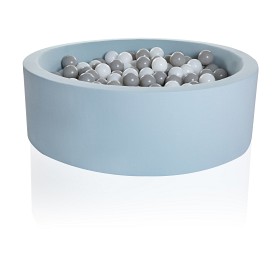 Bilde av KiDKii Ballbasseng 90x30 cm med 150 kuler (Lyseblå)