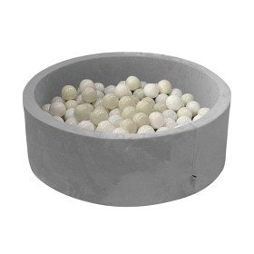 Bilde av KiDKii Ballbasseng Velvet 90x30 cm (Lys Grå)