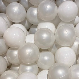 Bilde av KiDKii Ektra Baller 100st (Perlemor/Hvit)