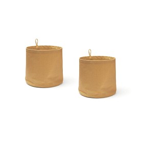 Bilde av Kids Concept Förvaring textil cylinder 2-pack (Brun)