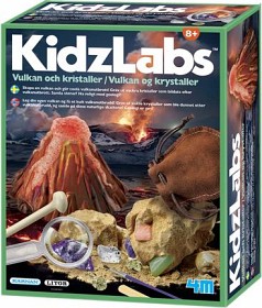 Bilde av KidzLabs 4M Vulkan og krystaller