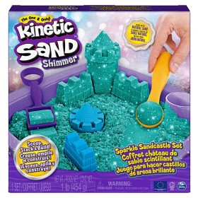 Bilde av Kinetic Sand Shimmer Sandslott (Blå)