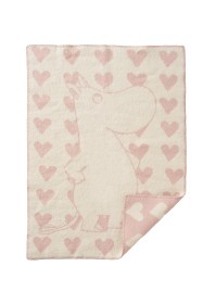 Bilde av Klippan Yllefabrik Ullfilt Moomin Heart (PInk)