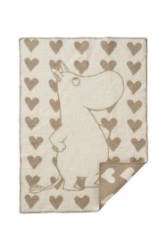 Bilde av Klippan Yllefabrik Ullfilt Moomin Heart (Taupe)