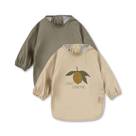 Bilde av Konges Slöjd Langarmet Smekklær 2-p (Overland Trek/French Oak)