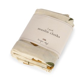 Bilde av  Konges Sløjd Musselinteppe 3-pakning 3-pack (Mon Grand Lemon)