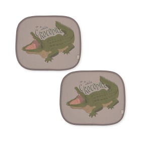 Bilde av Konges Sløjd Solskjerm for bilen 2-pack (Oxford Tan) 