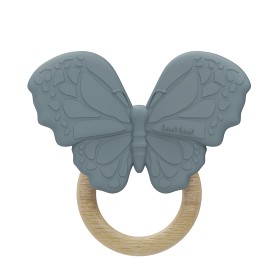 Bilde av Label Label Bitring Silikon m. träring Fjäril (Blå)