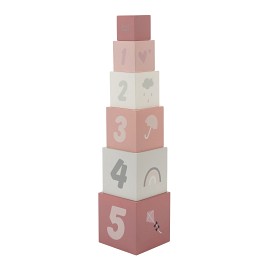 Bilde av Label Label Staplebokser med tall (Rosa)