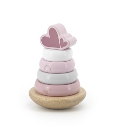 Bilde av Label Label Stapelringar (Rosa)