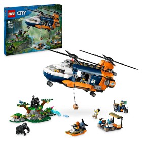 Bilde av LEGO City Exploration 60437 Jungelhelikopter og basecamp