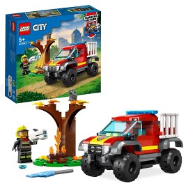 Bilde av LEGO City Fire 60393 Redning med firehjulsdrevet brannbil