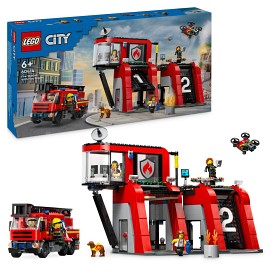 Bilde av LEGO City Fire 60414 Brannstasjon med brannbil