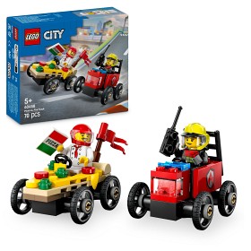 Bilde av LEGO City Great Vehicles 60458 Pizzabil vs brannbil – racingpakke