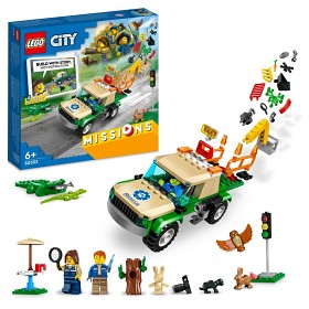 Bilde av LEGO City Missions 60353 Redningsoppdrag med ville dyr