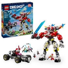 Bilde av LEGO DREAMZzz 71497 Coopers tigerrobot og Zeros hot rod-bil