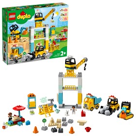 Bilde av LEGO DUPLO 10933 Byggearbeid med tårnkran