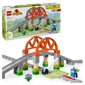 Bilde av LEGO DUPLO Town 10426 Togbro og spor – Utvidelsessett