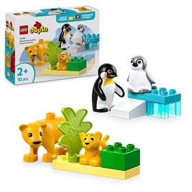 Bilde av LEGO DUPLO Town 10442 Villdyrsfamilier: Pingviner og løver