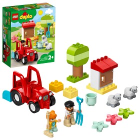 Bilde av LEGO DUPLO Town 10950 Traktor och djurskötsel