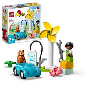 Bilde av LEGO DUPLO Town 10985 Vindturbin og elbil