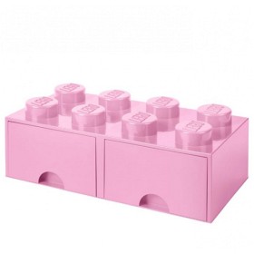 Bilde av LEGO Oppbevaringsboks 8 med skuffer - lyselilla