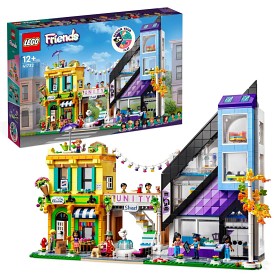 Bilde av LEGO Friends 41732 Blomsterbutikk og designbutikk i byen