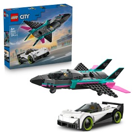 Bilde av LEGO City 60489 Jetfly mot bil
