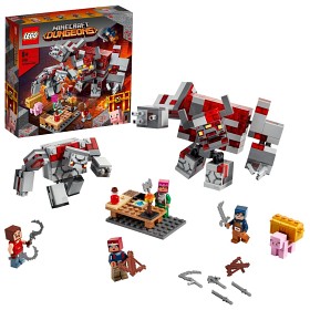 Bilde av LEGO Minecraft 21163 - Rødsteinskampen