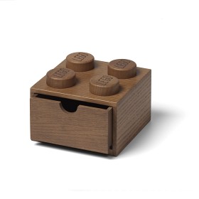 Bilde av LEGO Skrivebordsskuff 4 Tre (Mørkbeiset Eik)