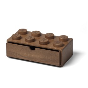 Bilde av LEGO Skrivebordsskuff 8 Tre (Mørkbeiset Eik)