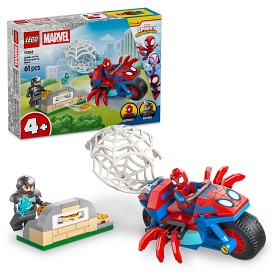 Bilde av LEGO Spidey 11206 Spidey på motorsykkelen sin mot Rhino