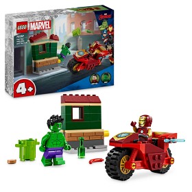 Bilde av LEGO Super Heroes Marvel 76287 Iron Man med motorsykkel og Hulk