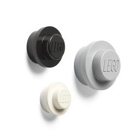 Bilde av LEGO Veggknagger 3-pack (White/Black/Grey)