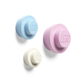 Bilde av LEGO Veggknagger 3-pack (White/Blue/Pink)