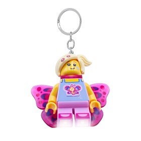 Bilde av LEGO Sommerfugljente-nøkkelring med lys