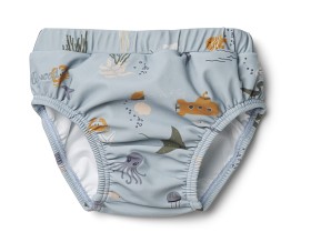 Bilde av Liewood Baby Badbyxa Frej (Sea Creature Blue)