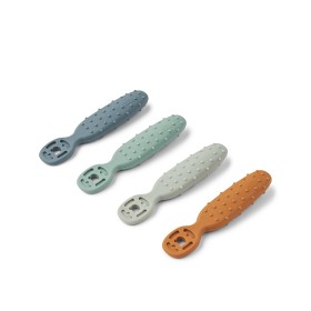 Bilde av Liewood Caelia Babyskjeer 4-pack (Whale Blue Mix)